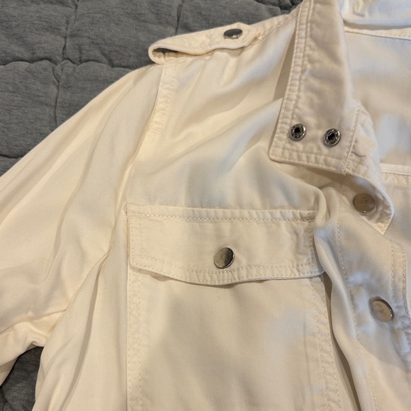 LOFT Off-White Button-Up Jacket - Picture 4 of 5